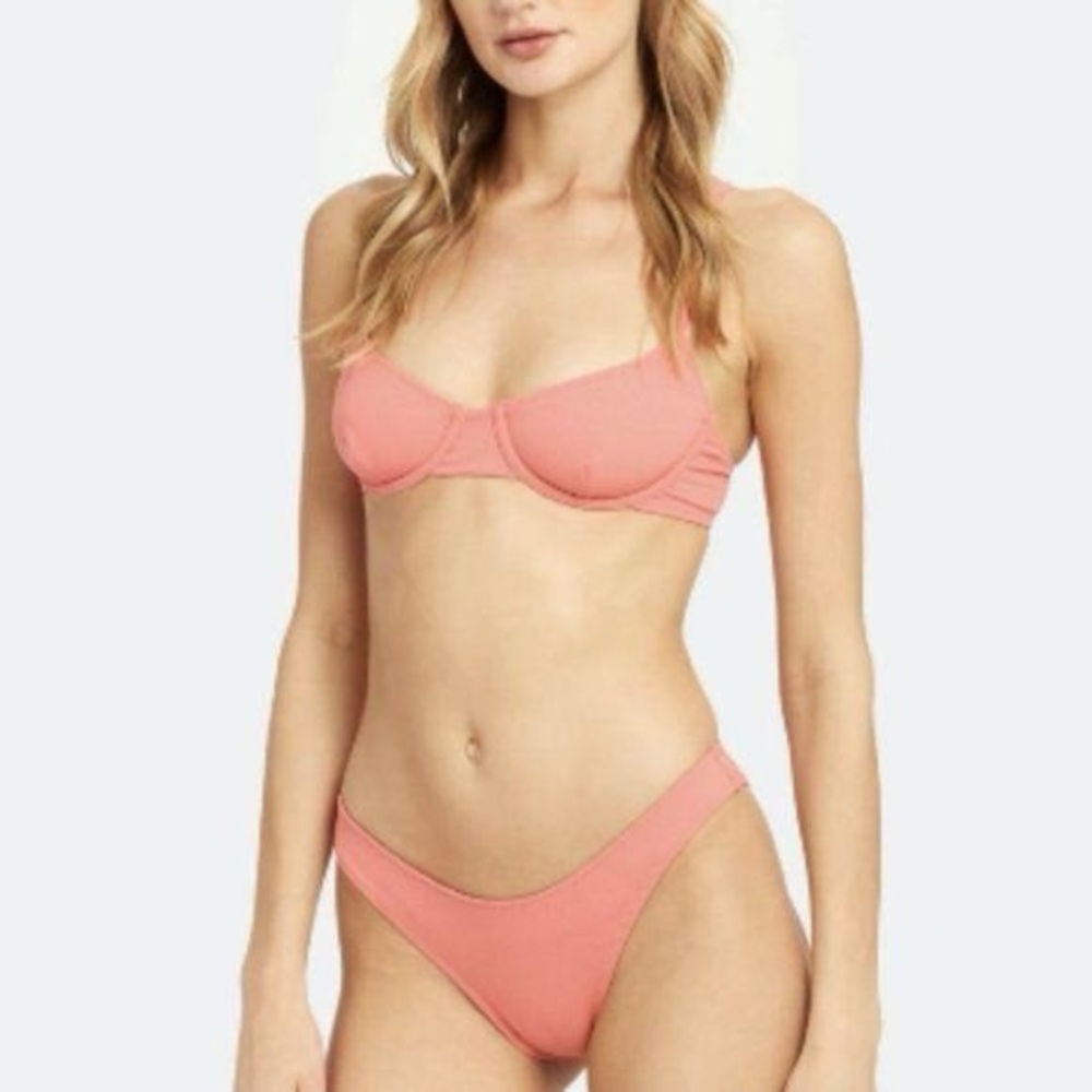 SOLID & STRIPED Eva Top in Dusty Rose Bib